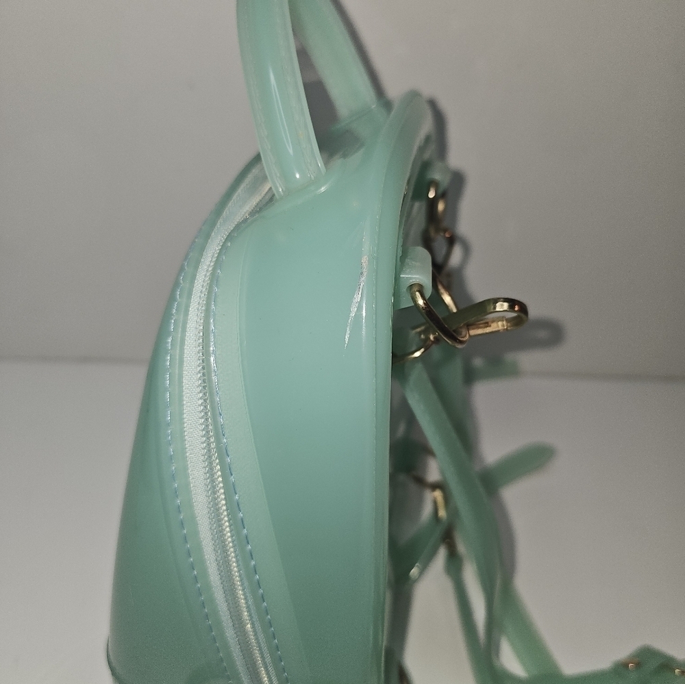 Huda Beauty Mini Backpack Turquoise Mint Green Adjustable Straps - Picture 10 of 11